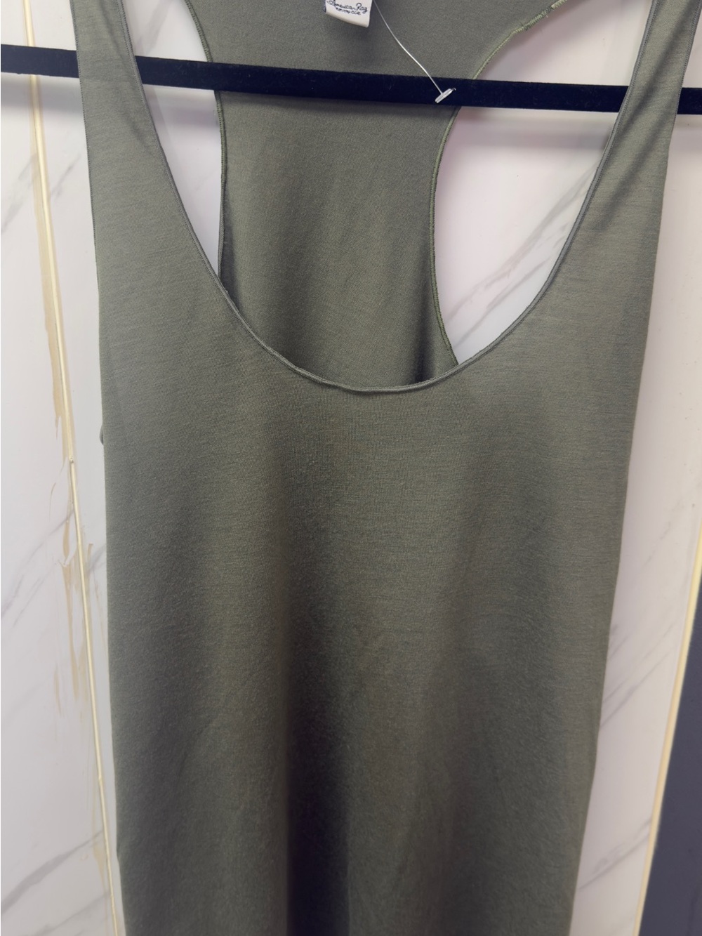 American Rag Olive Racerback Scoop Neck Tank - Picture 2 of 9